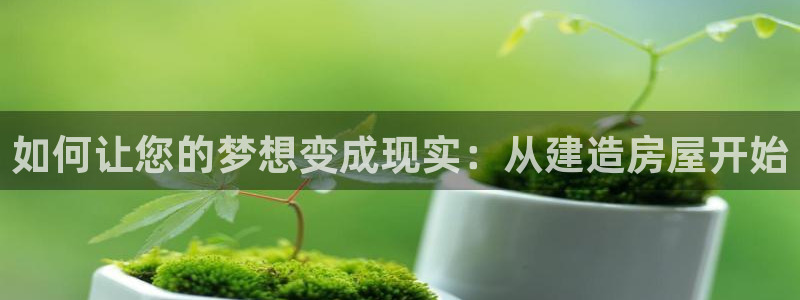 意昂体育3平台是正规平台吗：如何让您的梦想变成现实：从建造房屋开始