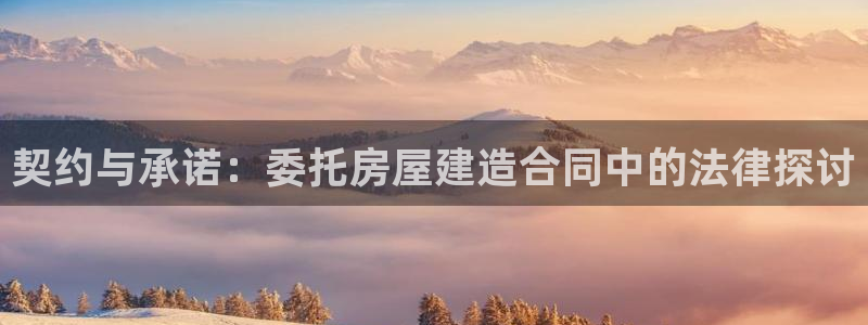 意昂3新能源：契约与承诺：委托房屋建造合同中的法律探讨