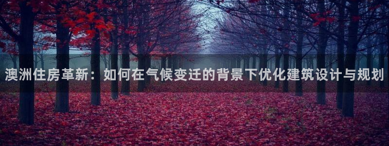 意昂3五金厂：澳洲住房革新：如何在气候变迁的背景下优化建筑设计与规划