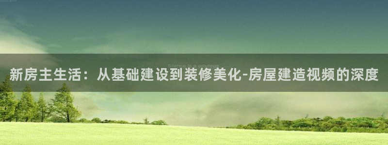 海南意昂体育3发展怎么样：新房主生活：从基础建设到装修美化-房屋建造视频的深度