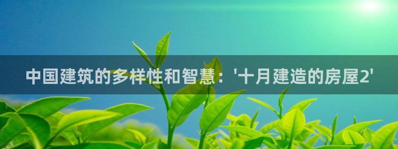 意昂3官网：中国建筑的多样性和智慧：\'十月建造的房屋2\'