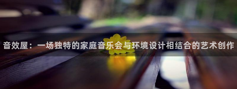 意昂体育3招商电话号码是多少：音效屋：一场独特的家庭音乐会与环境设计相结合的艺术创作